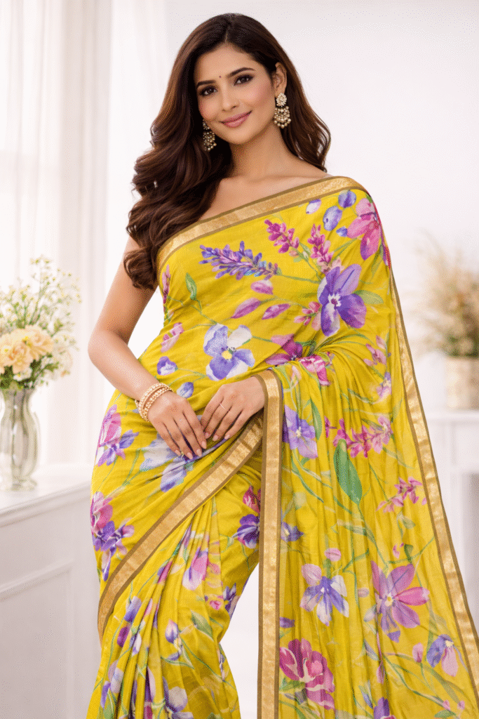 Soft Silk Printed Sarees