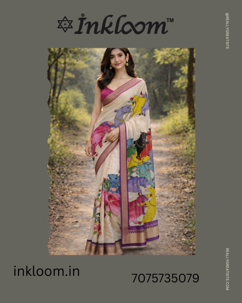 Mangalagiri printed sarees