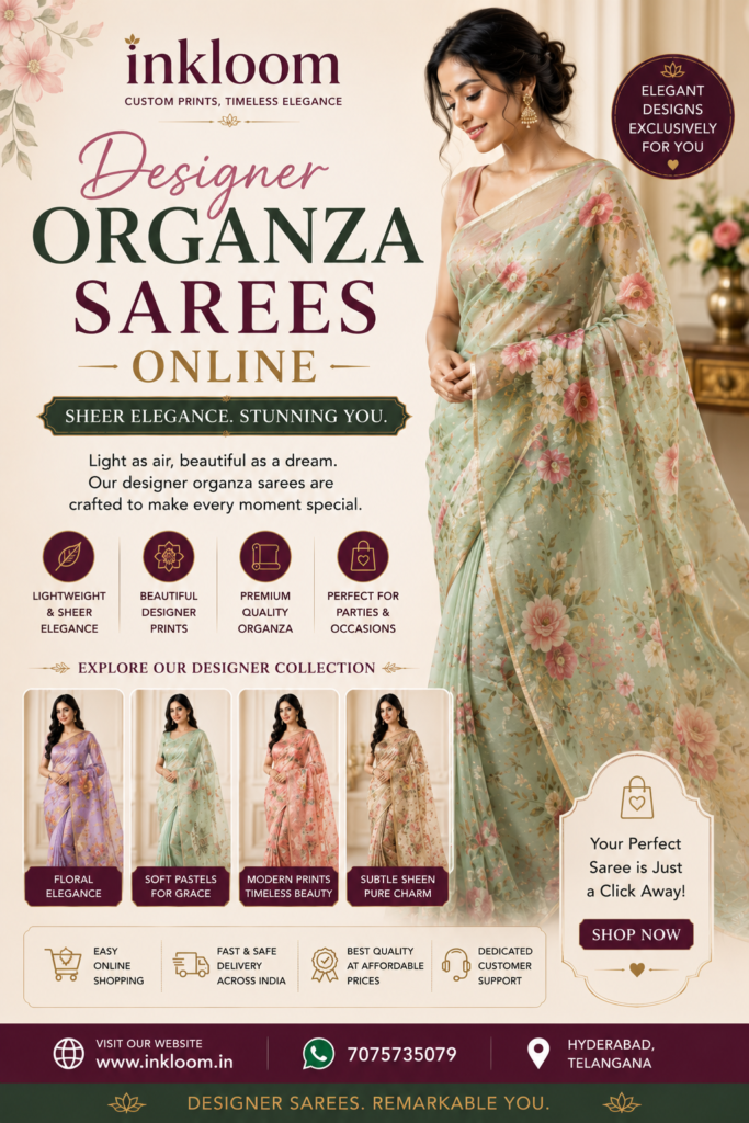 Designer Organza Sarees Online