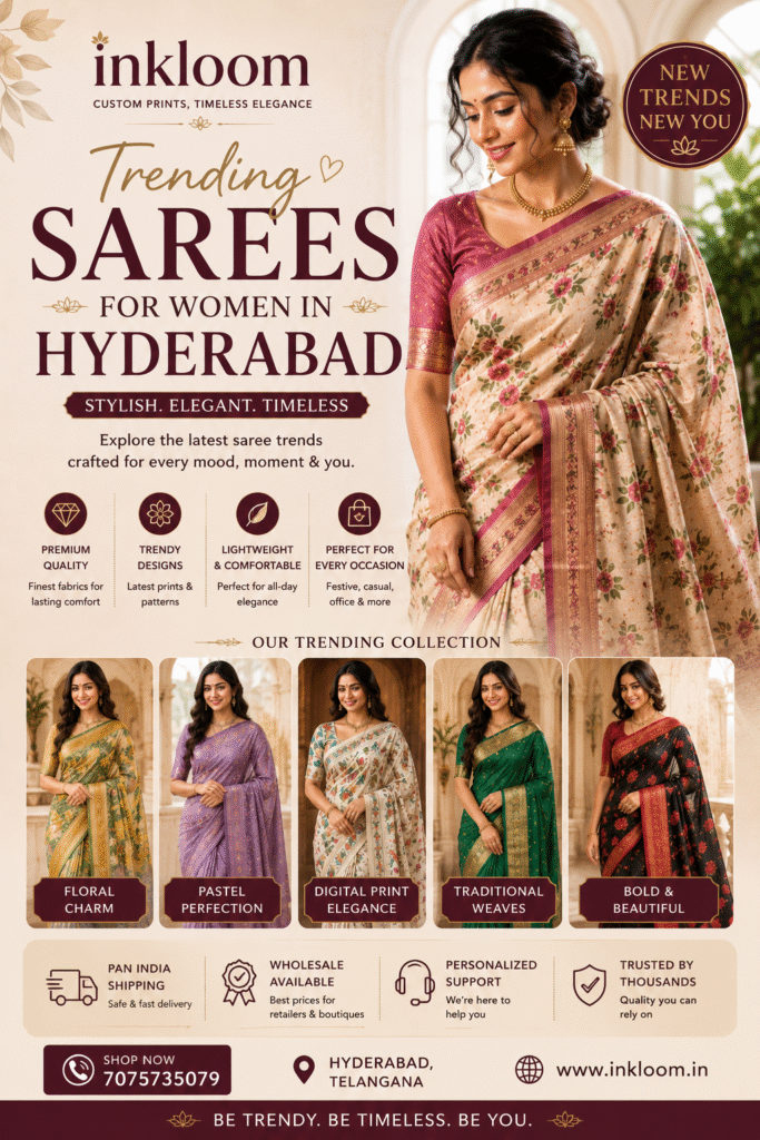 Trending sarees for women in Hyderabad