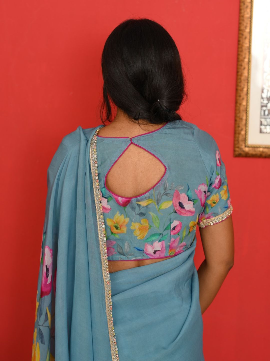 Skybloom Saree - Image 3