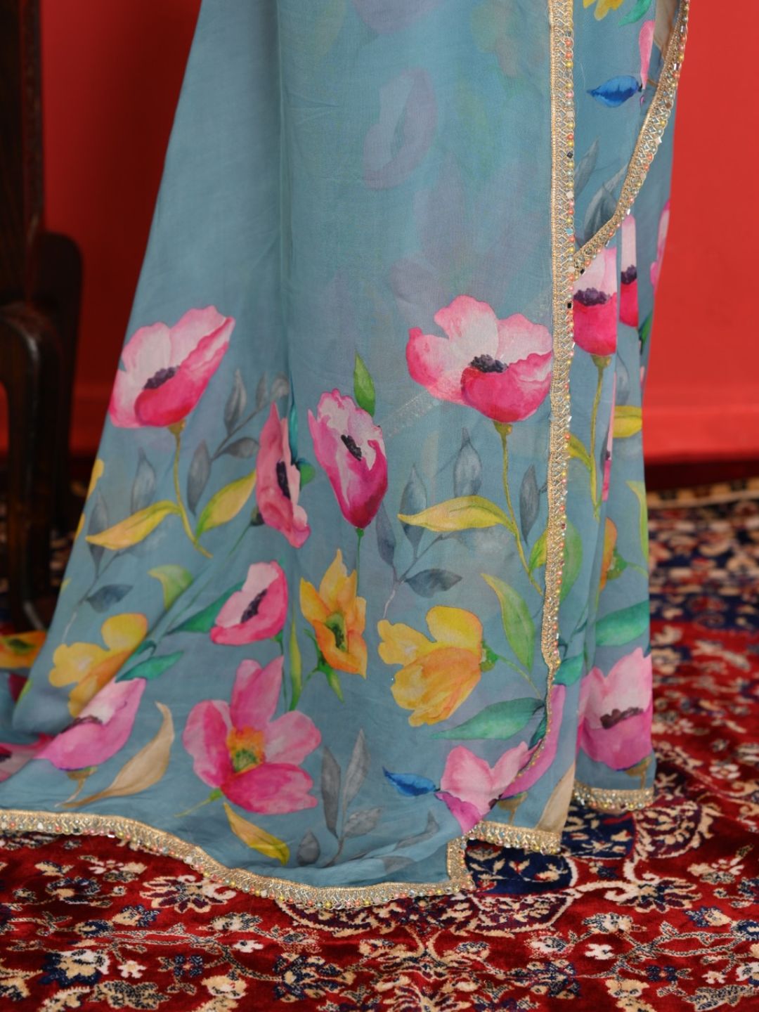 Skybloom Saree - Image 4