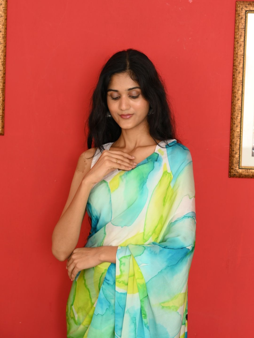 Water Colour Wave Sarees