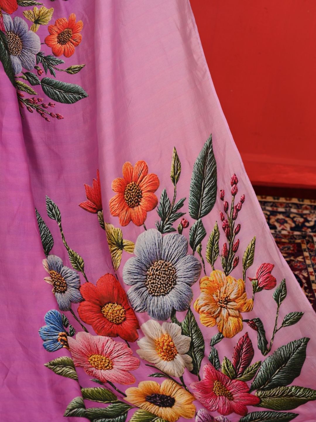 Lavender Bloom Sarees - Image 3
