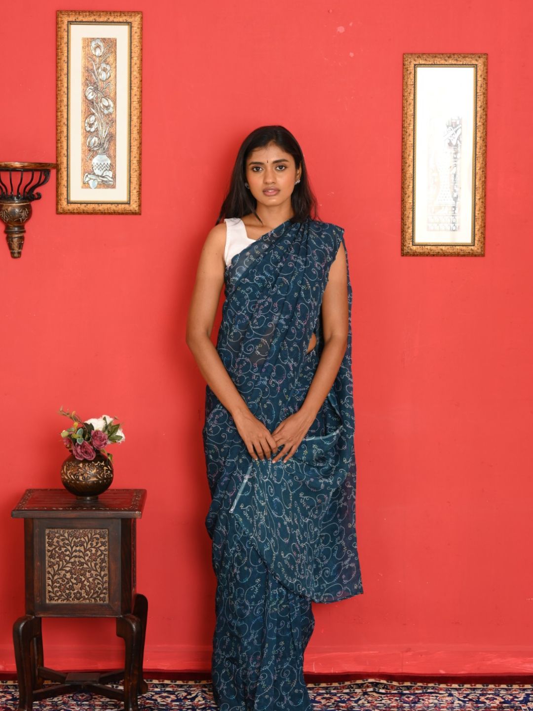 Navy Elegance Sarees