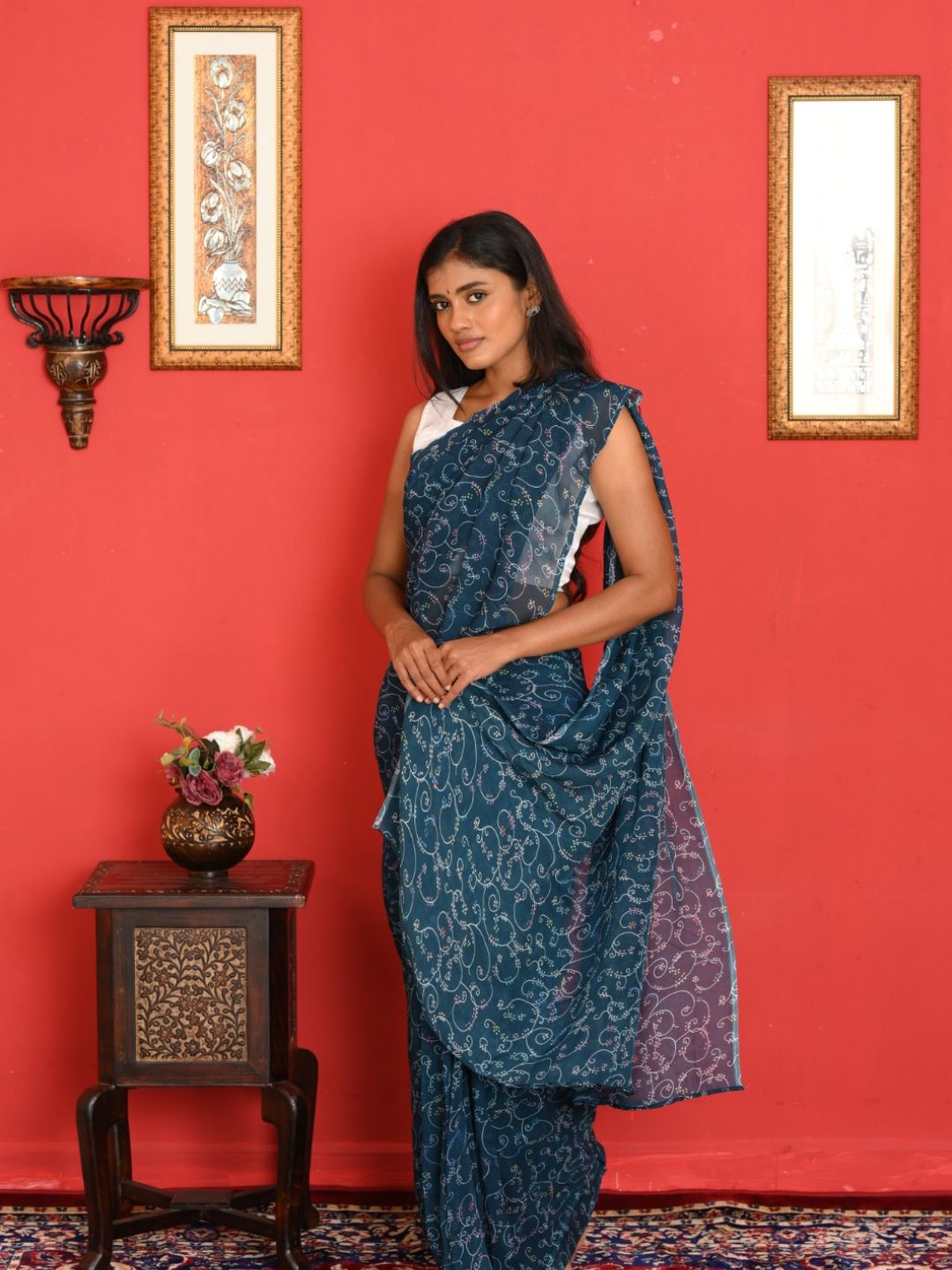 Navy Elegance Sarees - Image 2