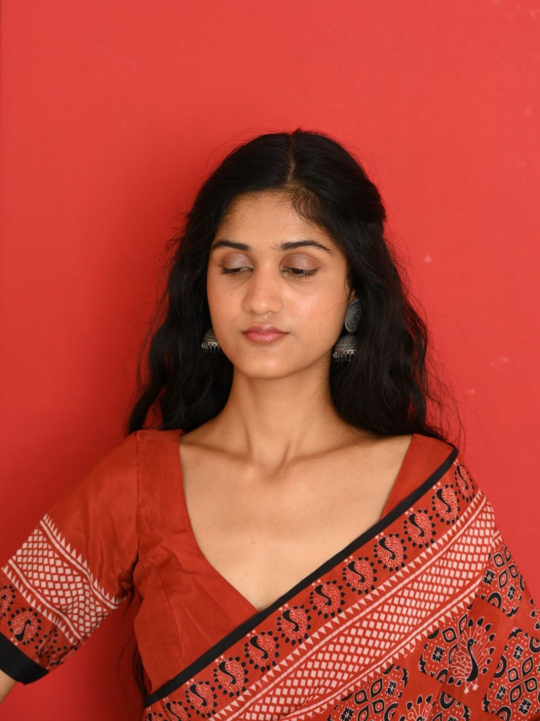 Ajrakh Rasika Saree - Image 5
