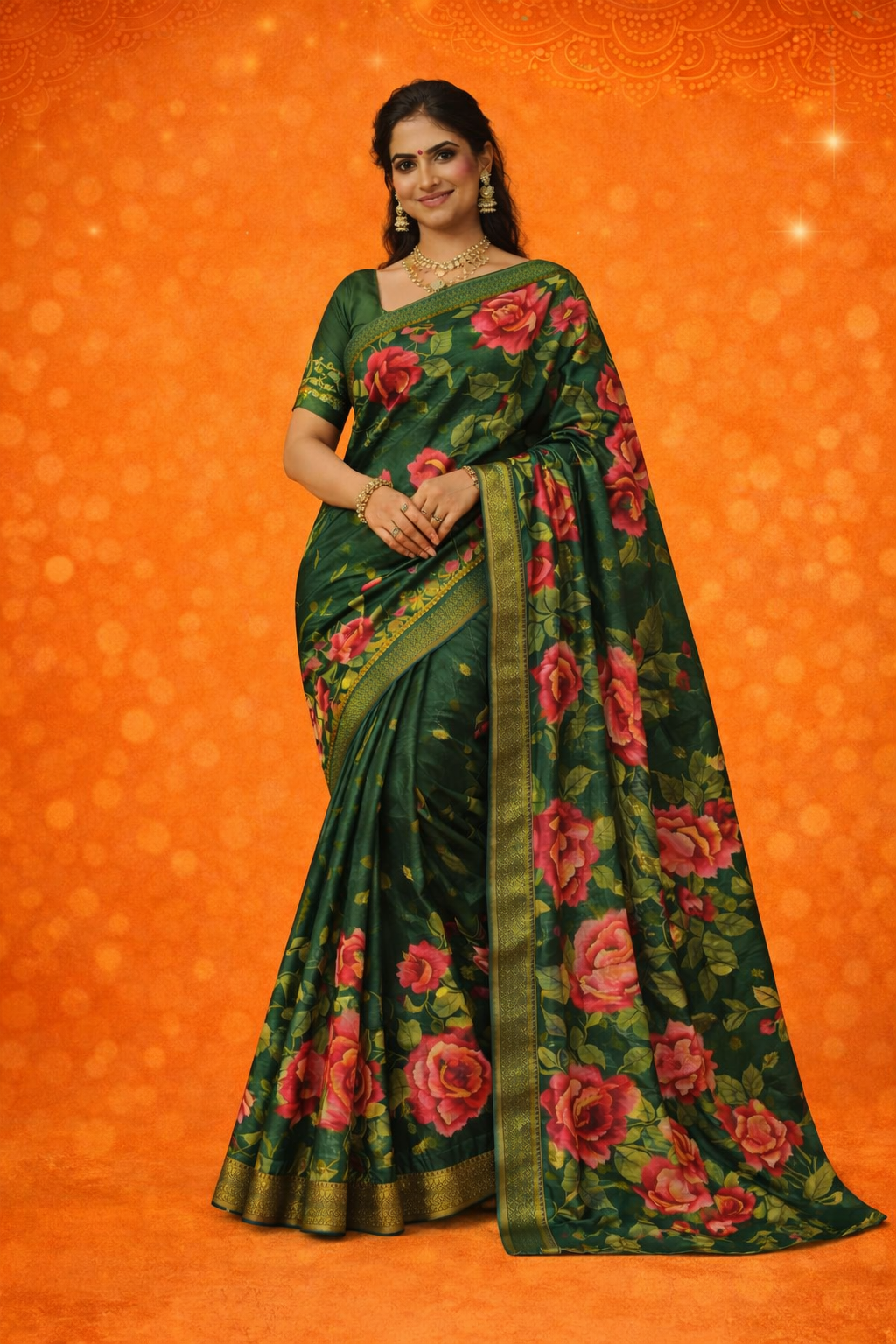 Mangalagiri Printed Handloom Sarees Showcasing Traditional