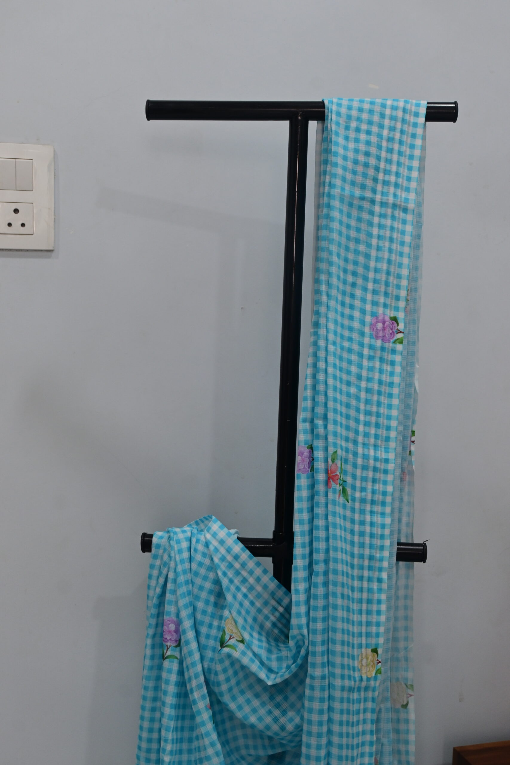 INKLOOM Aqua Bloom saree| Blue Floral saree