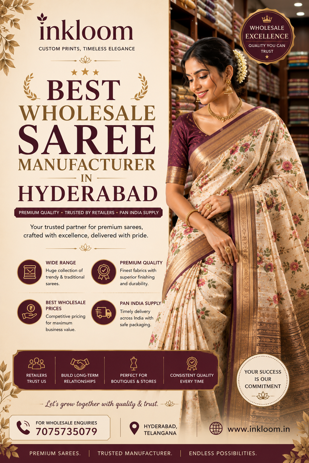 Best Wholesale Saree Manufacturer in Hyderabad