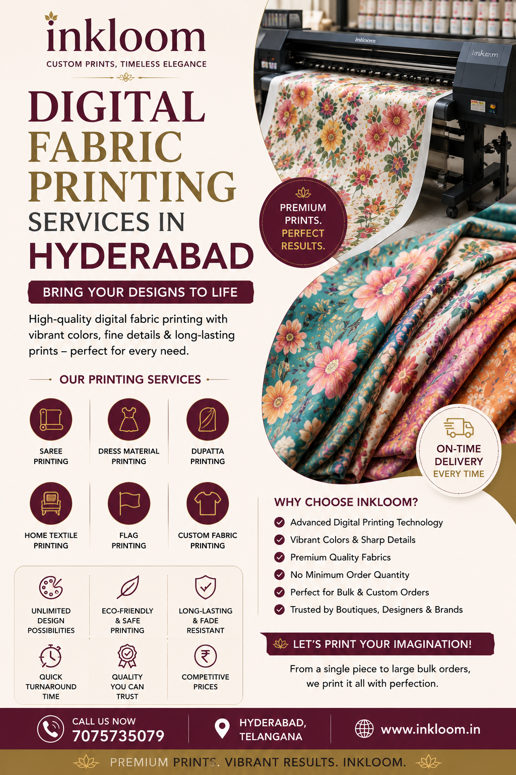 Digital Fabric Printing Services in Hyderabad