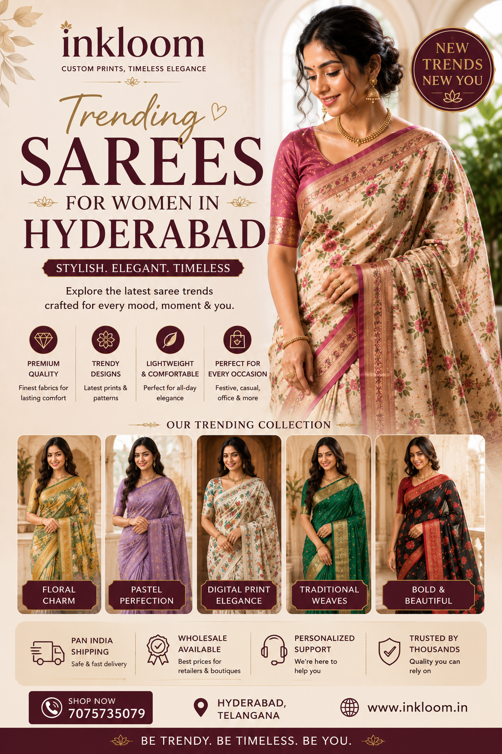 Trending Sarees for Women in Hyderabad