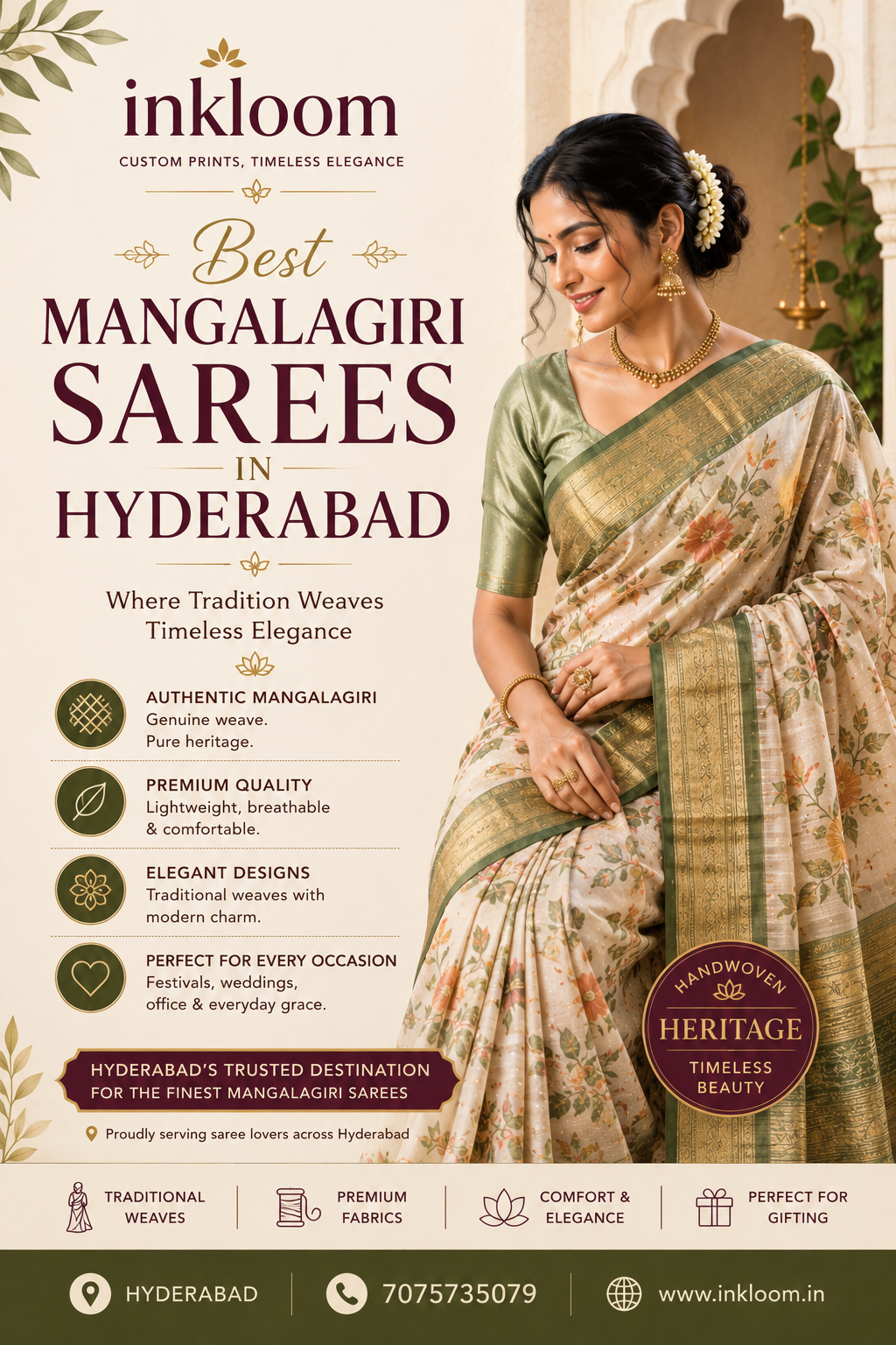 Best Mangalagiri Sarees in Hyderabad